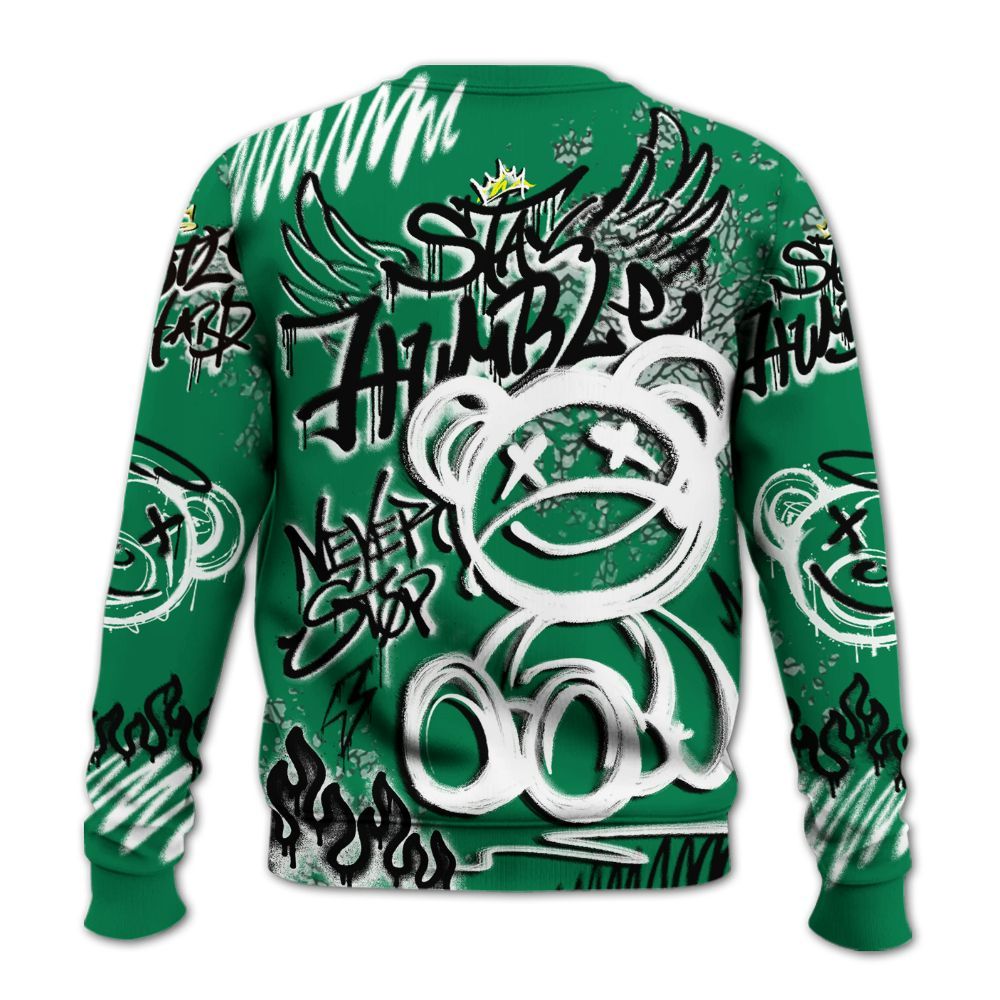 Sweatshirt To Match Pine Green 3s - Humble Drip Streetwear Graffity All Over Print