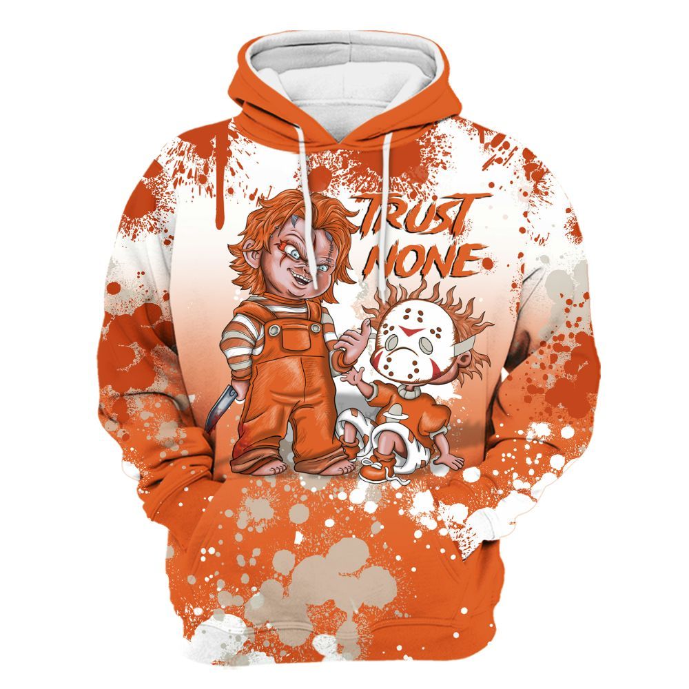 Hoodie To Match High OG Starfish 1s - Trust No One Scary All Over Print