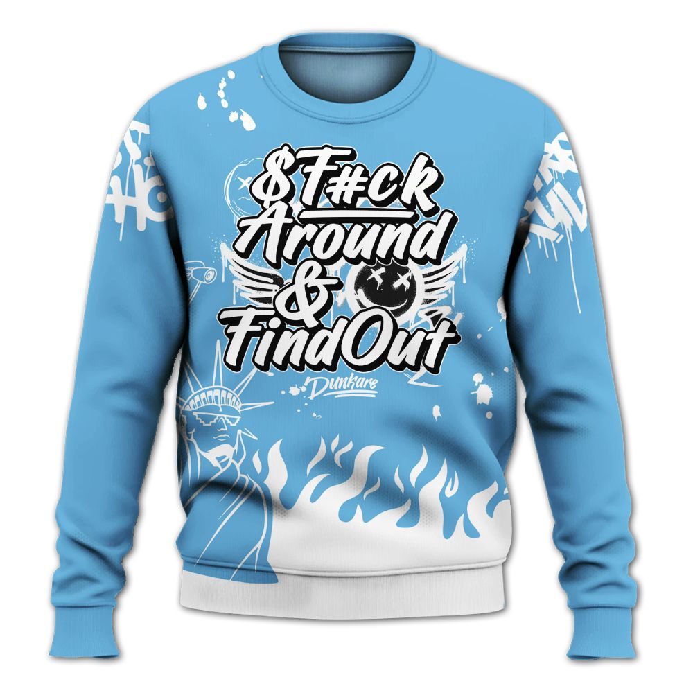 Sweatshirt To Match Melo 12s - Graphic Fck Around Find Out All Over Print