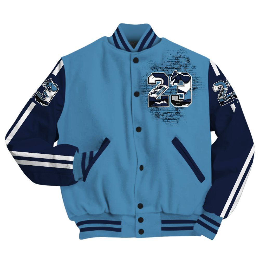 Varsity Jacket To Match Air Force 1 Stash - Custom Name Number 23 5s All Over Print