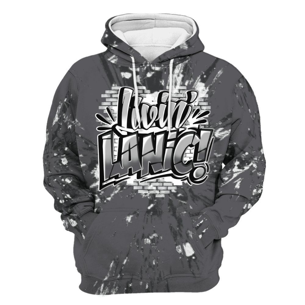 Hoodie To Match White Thunder 4s - Living Large Graphic Luxury All Over Print
