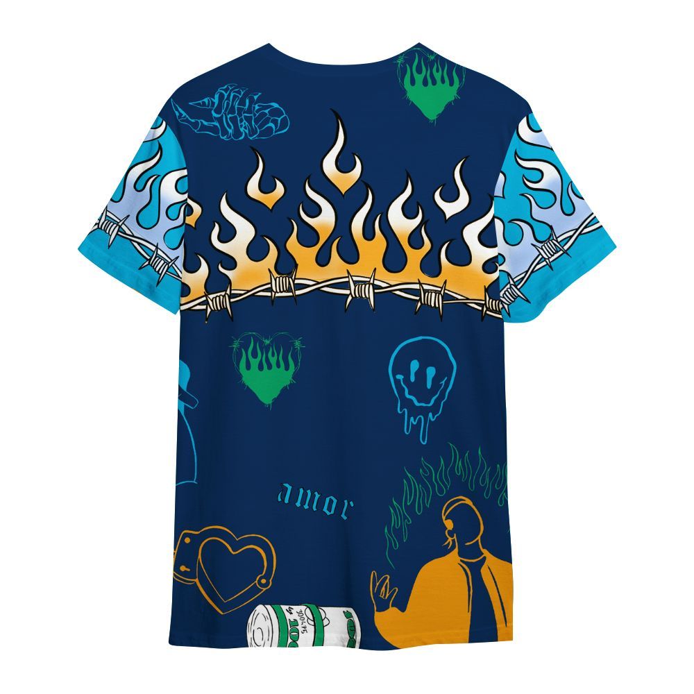 Shirt To Match Dunk Low GS Electric Algae - Snake Trust No One All Over Print