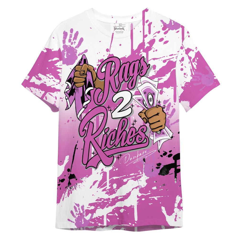 Shirt To Match Shirt Streetwear Rag 2 Riches, Hyper Violet 4s T-- To Match Sneaker Hyper Violet 4s Graphic Tee NCT