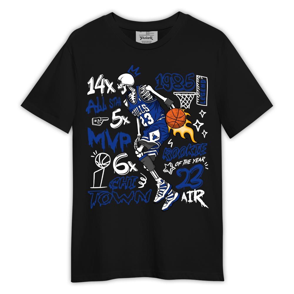 Shirt To Match Air Foamposite One Royal - 1985 Legend Skeleton Shirt Outfit