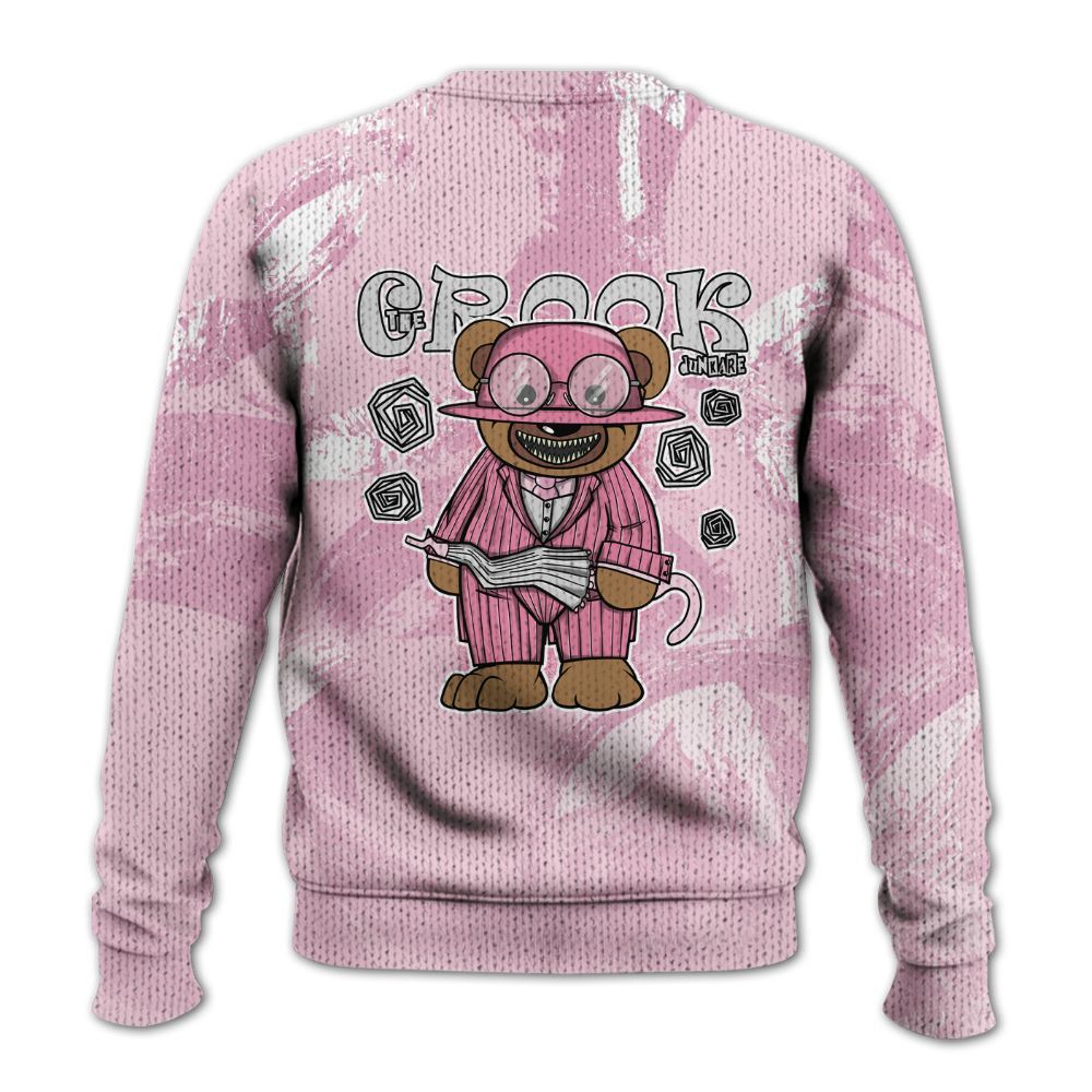 Knitted Sweater To Match Orchid 4s - Swindler Bear Circle Slpash