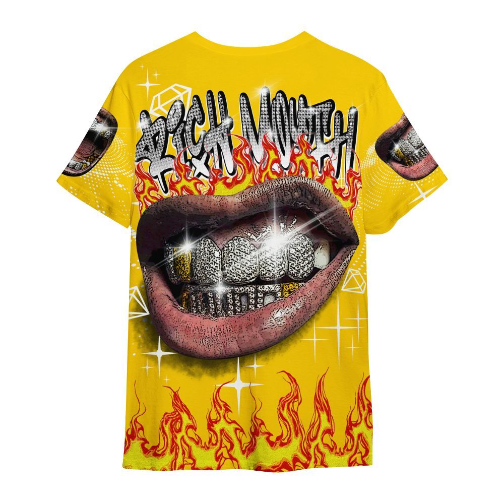 Shirt To Match Corteiz Air Max 95 Tour Yellow - Rich Mouth Fire Rap Retro 90s All Over Print