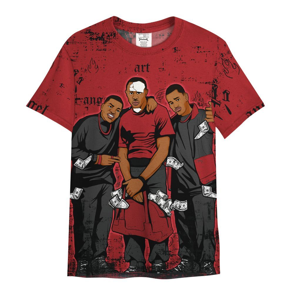 Shirt To Match Alternate Flu Game 12s - Paid In Full Money All Over Print