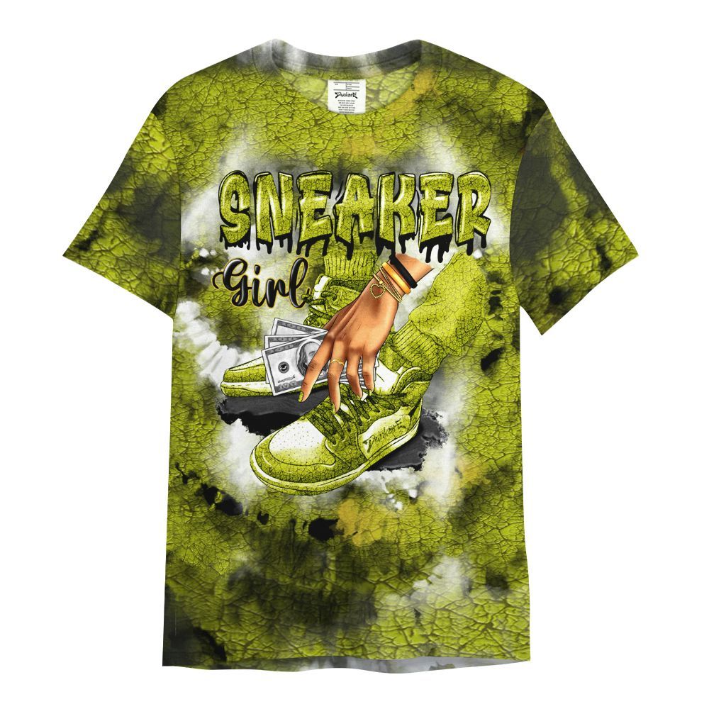 Shirt To Match Dunk Low QS Halloween Skull - SNEAKER Girl Money Drip Tie Dye All Over Print