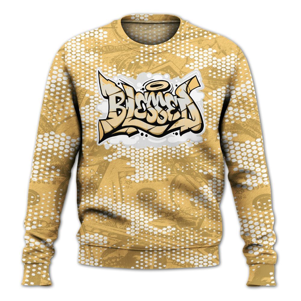 Sweatshirt To Match Craft Paris 6s - Blessing Graphic Banknotes All Over Print