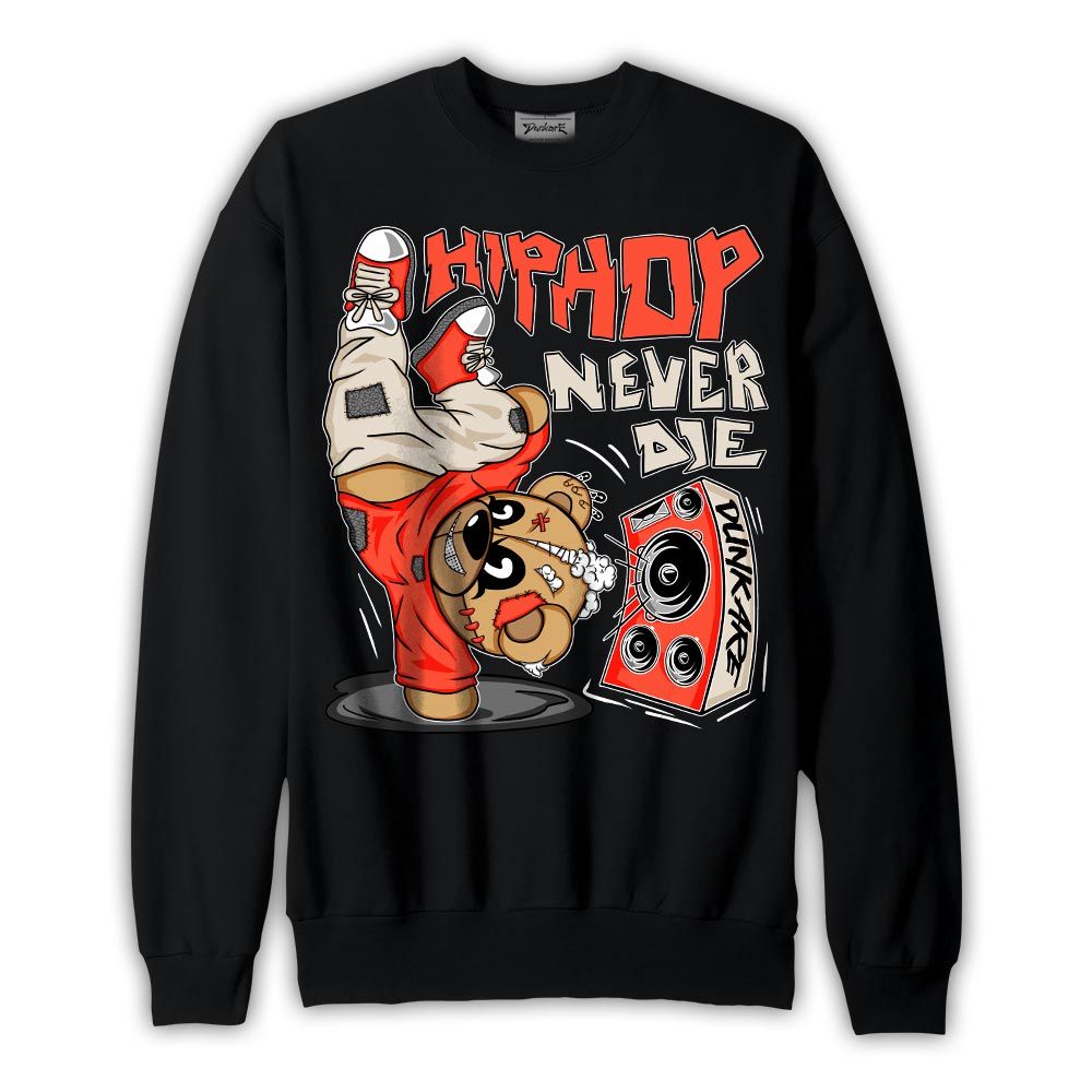 Sweatshirt To match Georgia Peach 3s Sweatshirt - Hiphop Bear Graphic
