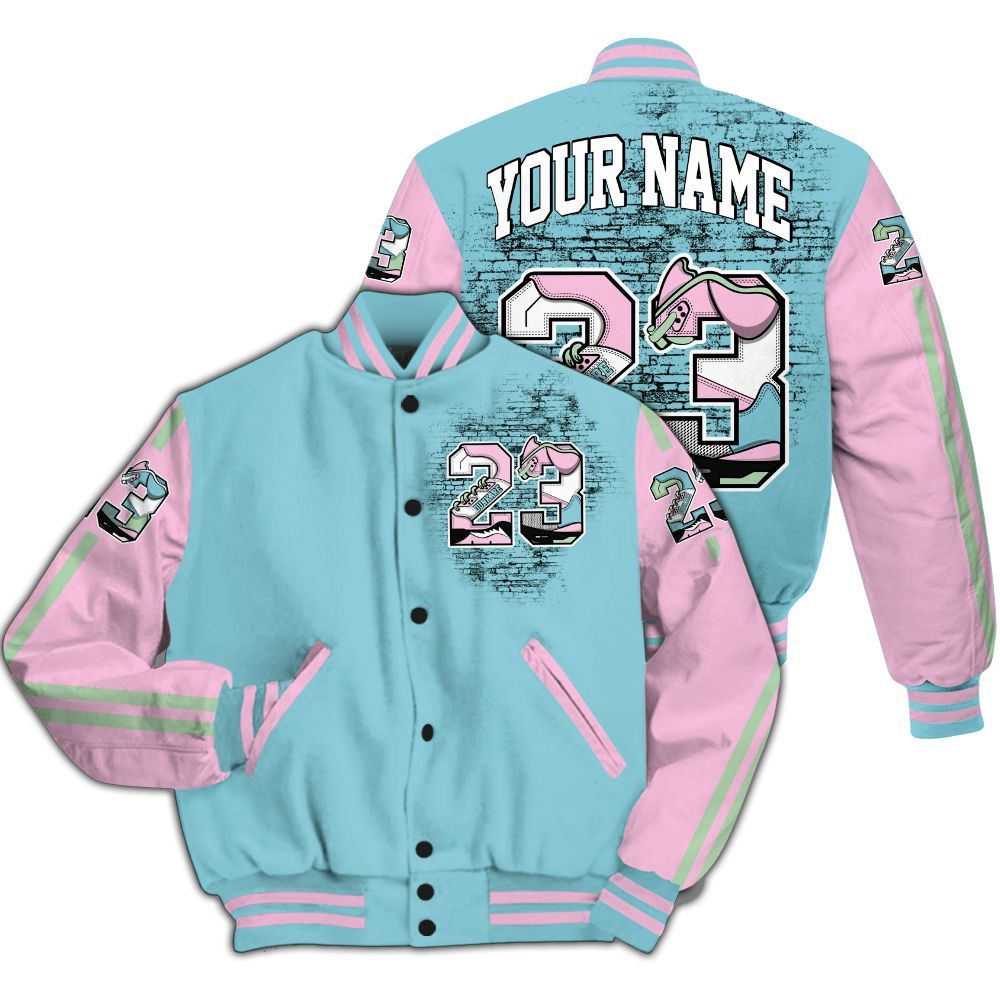 Varsity Jacket To Match SB Dunk Low Visty - Custom Name Number 23 5s All Over Print