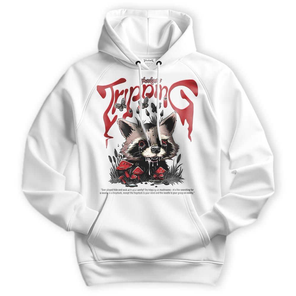 Sweatshirt To Match Red Taxi 12s Hoodie - Tripping Raccoon Hoodie Unisex