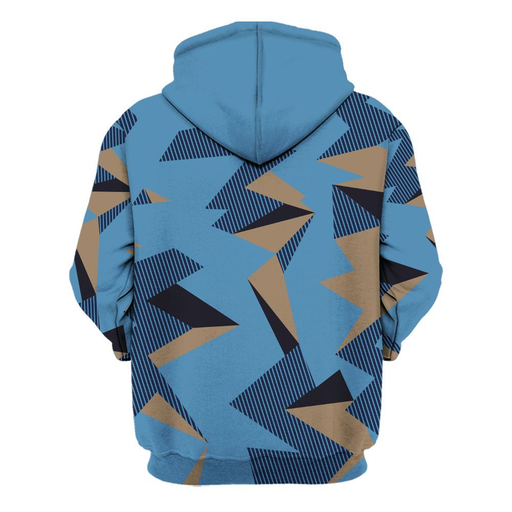 Hoodie To Match Air Force 1 Stash - Geometric Camouflage Pattern All Over Print