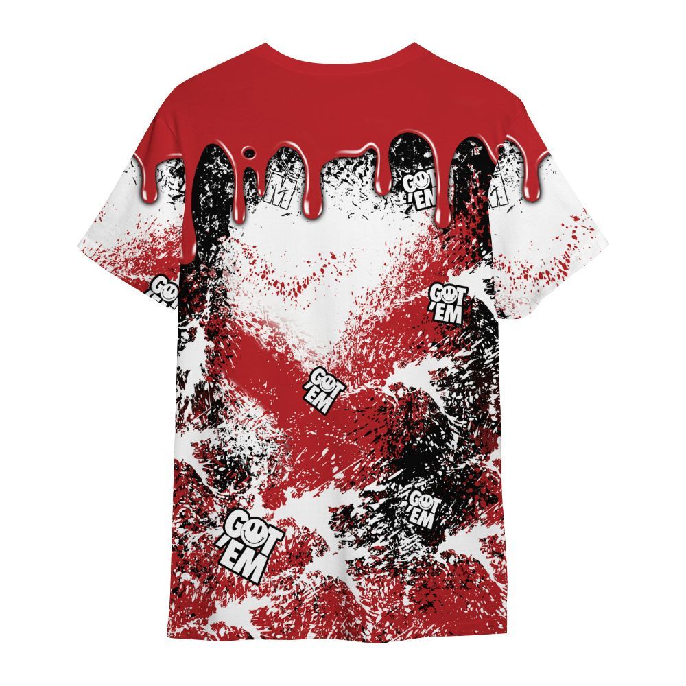 Shirt To Match Retro Cherry 12s - Dripping 23 Drip All Over Print