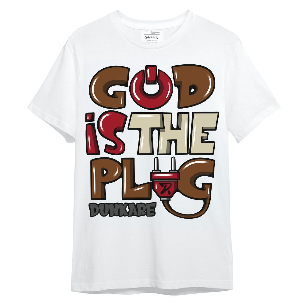 Shirt To Match Archaeo Brown 5s - God Is The Power Cord Unisex Shirt