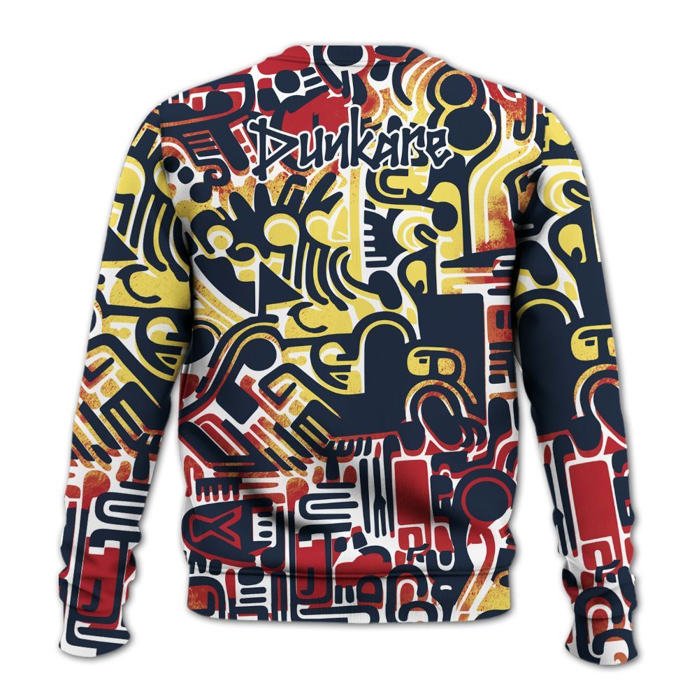 Sweatshirt To Match Dunk Low COJP What The 2024 - Humble Hustle Doodle Retro All Over Print