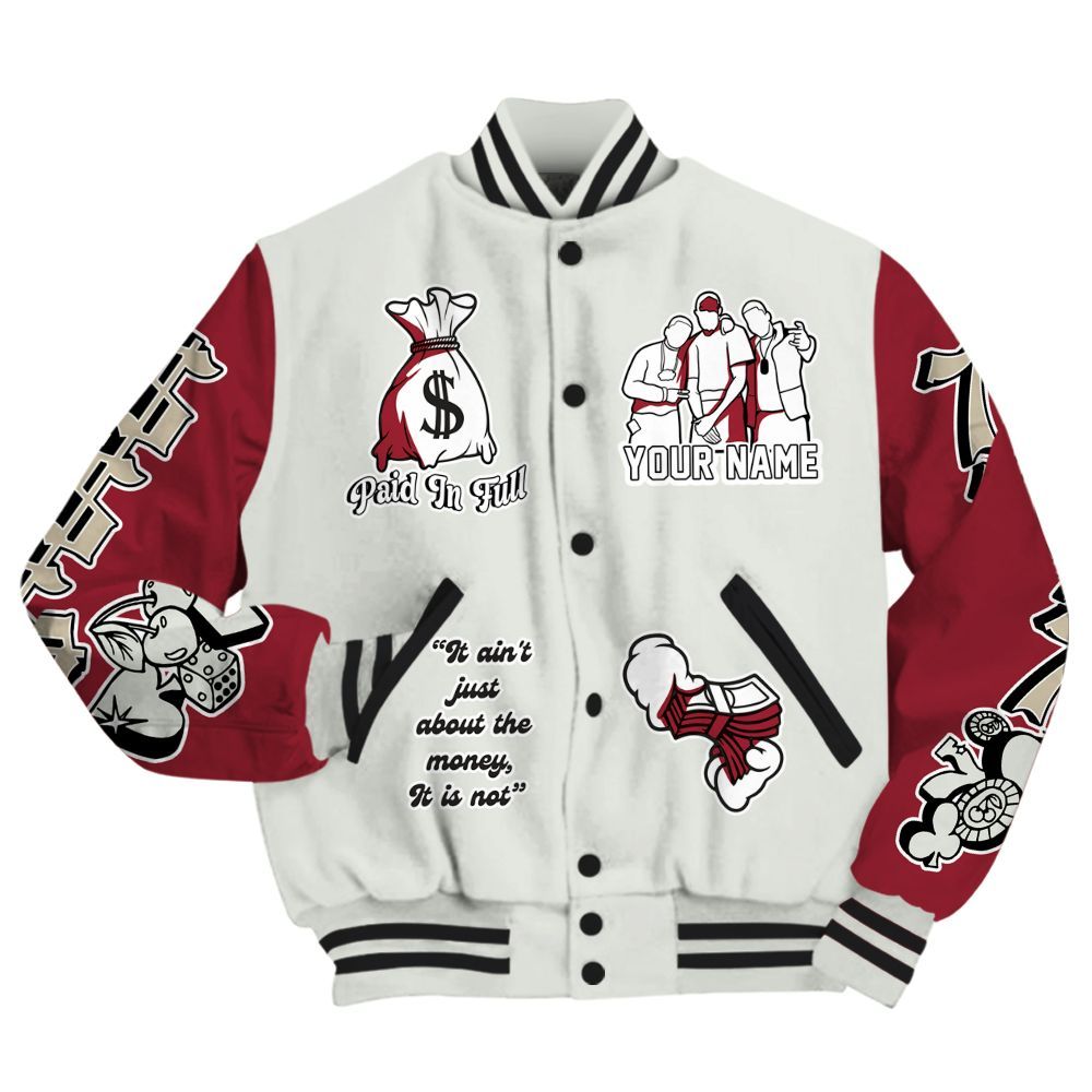 Varsity Jacket To Match Chicago 2025 40s - Paid In Full Baseball Varsity Jacket Custom Name All Over Print