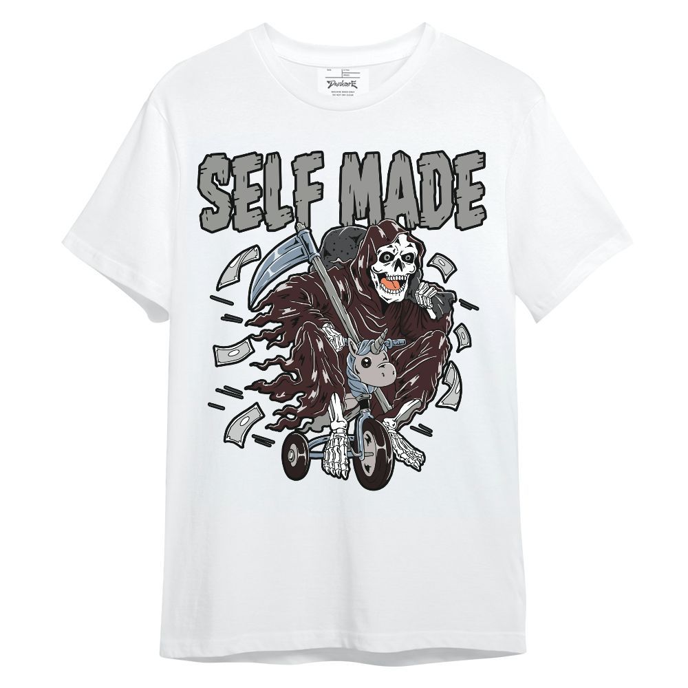 Shirt To Match Burgundy 5s - Self Make Skeleton Unisex Shirt