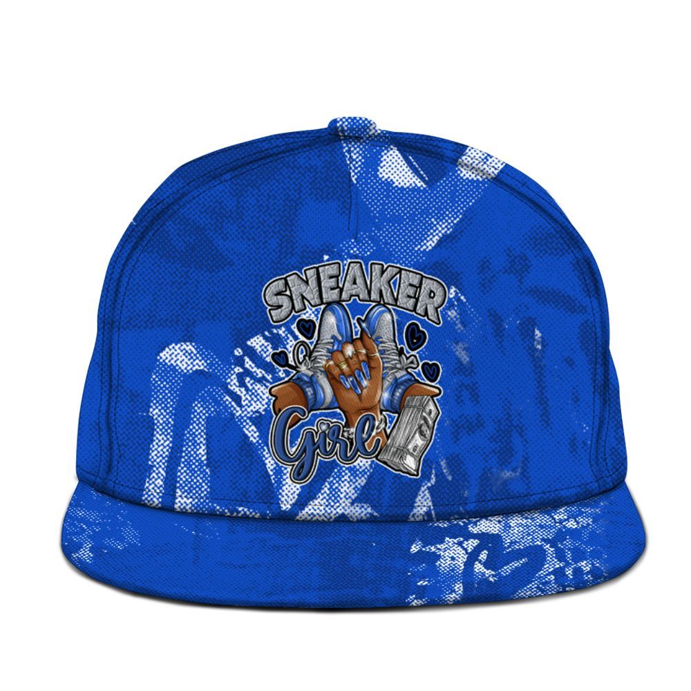 Snapback To Match Air Foamposite One Royal - Sneakerz Girlz Heart Grunge Graphic