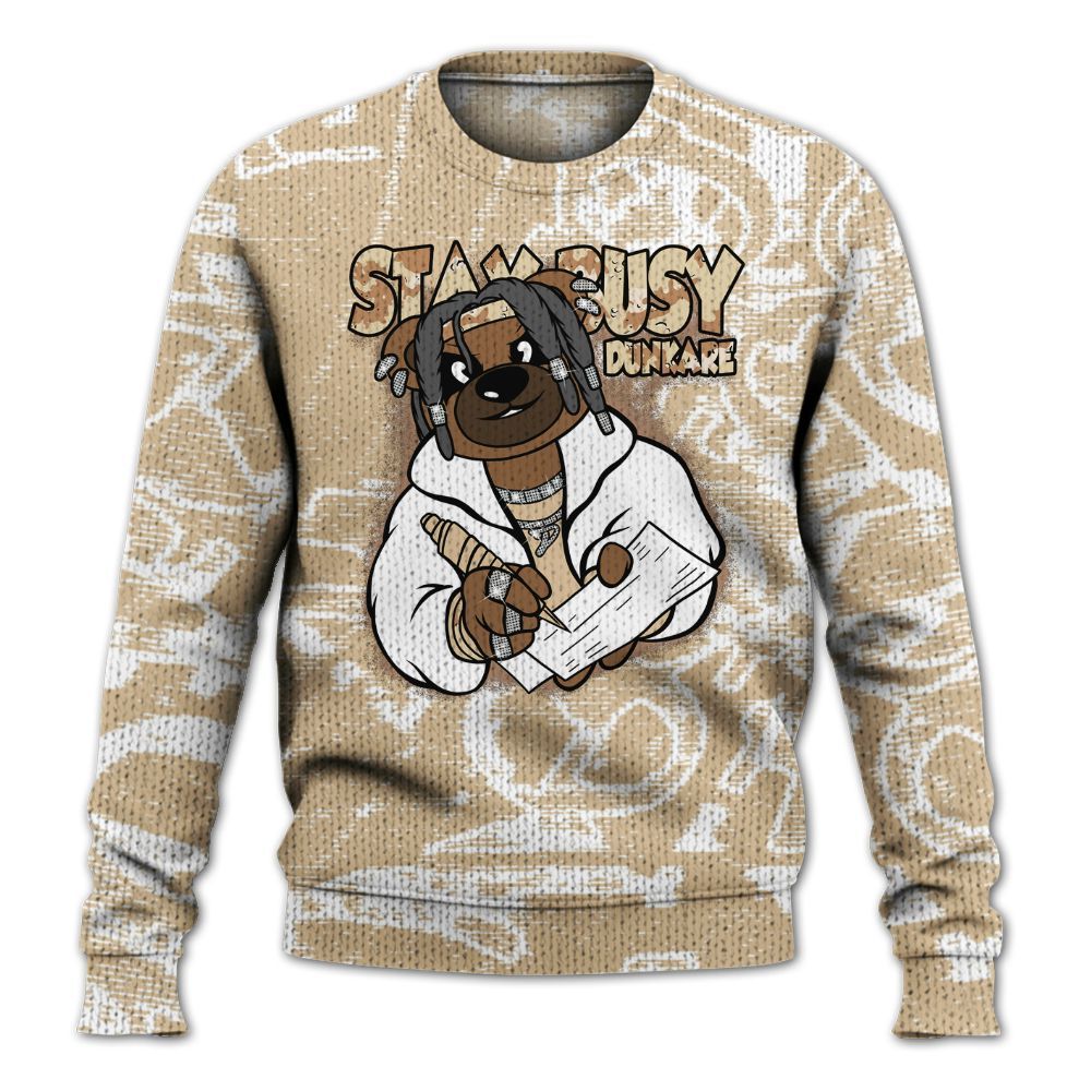 Knitted Sweater To Match Desert Camo 3s - Maintain Activity Bear Avant-Garde
