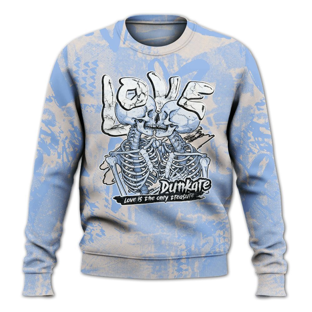 Sweatshirt To Match Air Max 1 Royal Pulse - Skull Love All Over Print