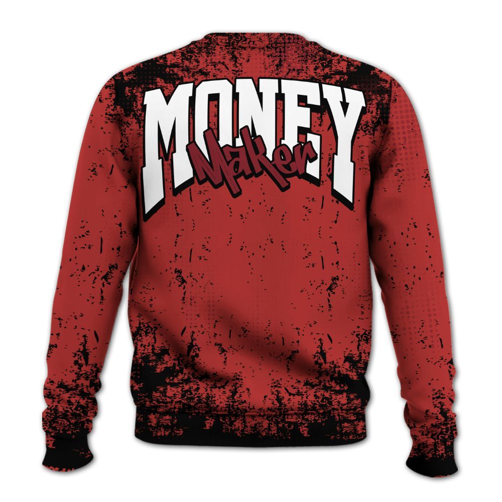 Sweatshirt To Match Bred Reimagined 4s - Move In Silence Money Street Retro All Over Print
