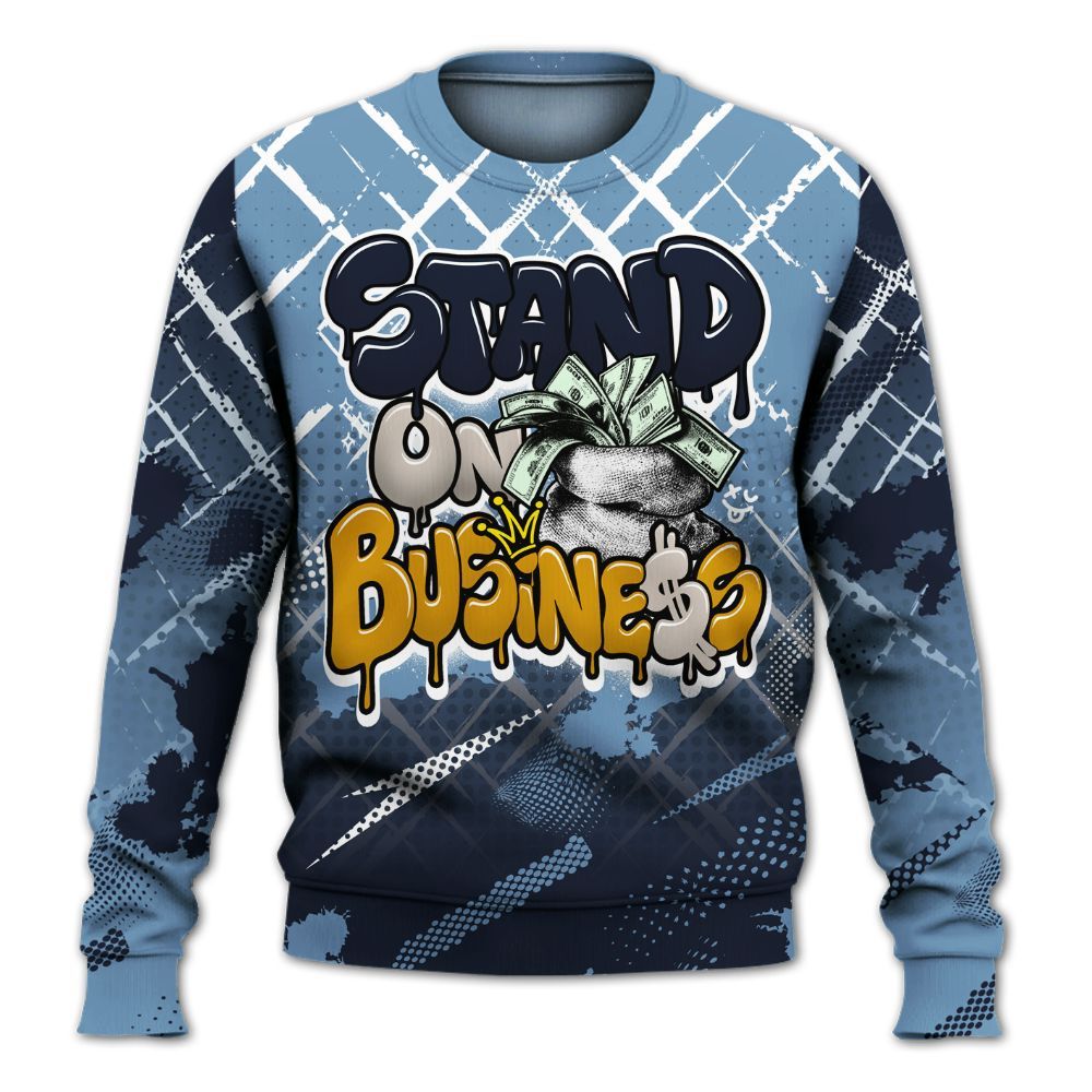 Sweatshirt To Match High OG First In Flight 1s - Halftone Stand Business Dripping All Over Print