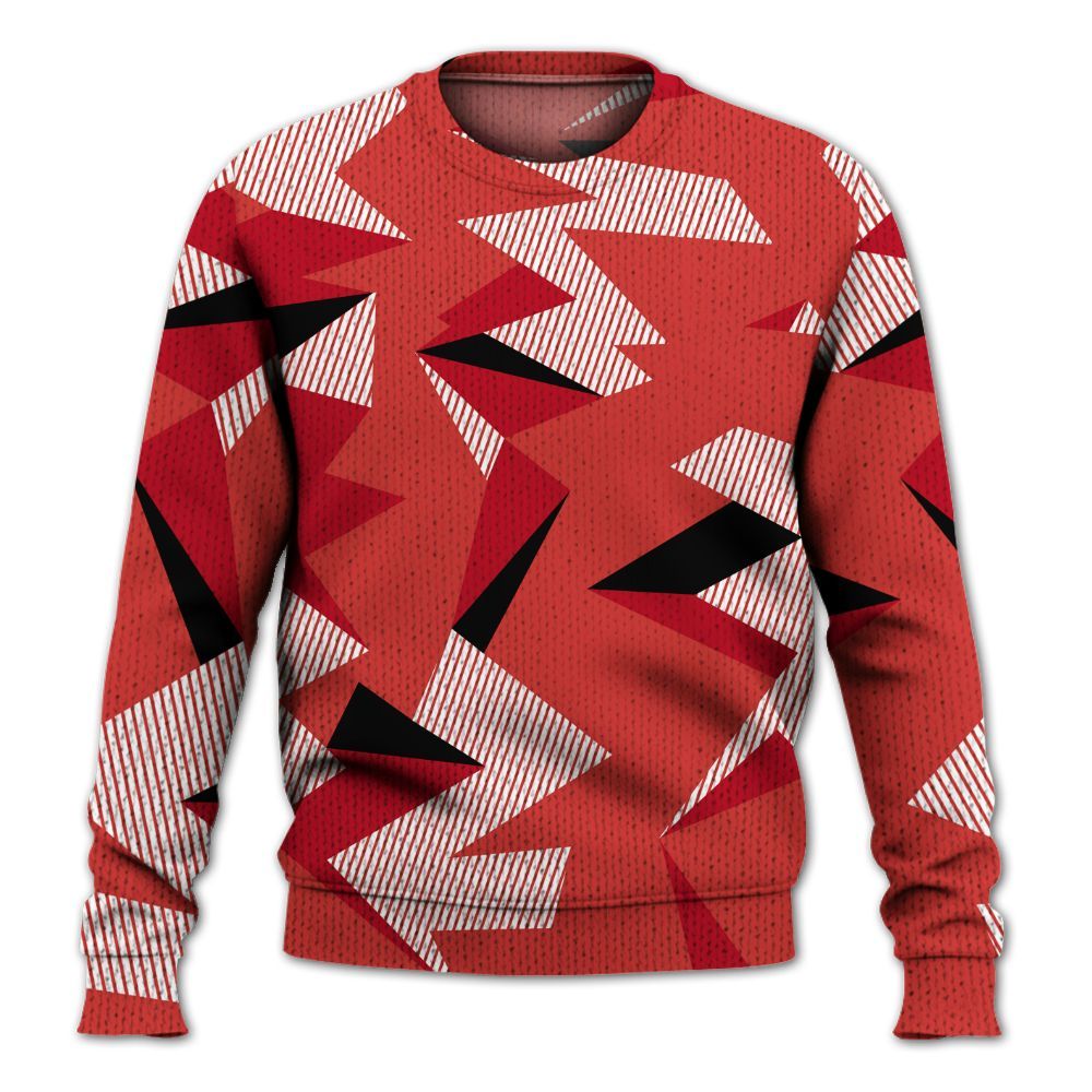 Knitted Sweater To Match Scoot Zeros ODD City - Geometric Camouflage Pattern