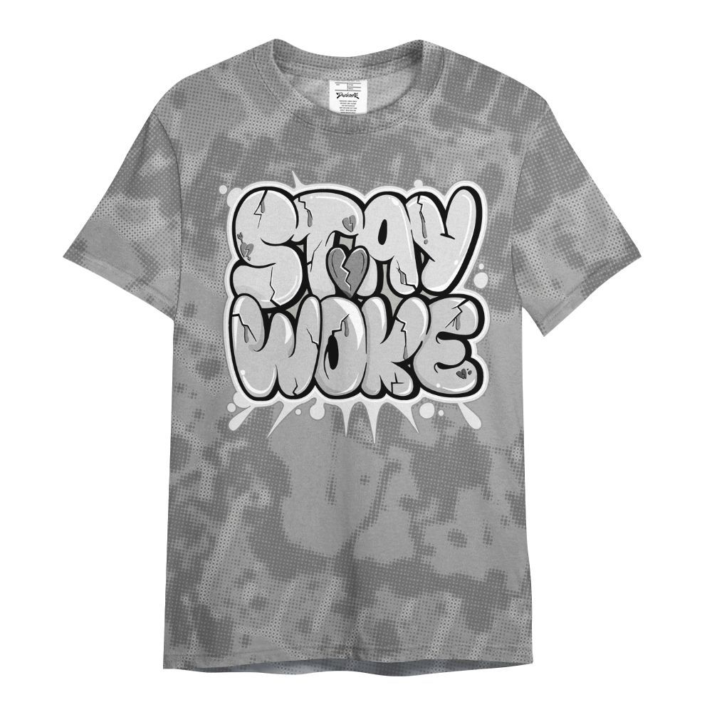 Shirt To Match Black Wolf Grey 12s - Stay And Woken Street All Over Print