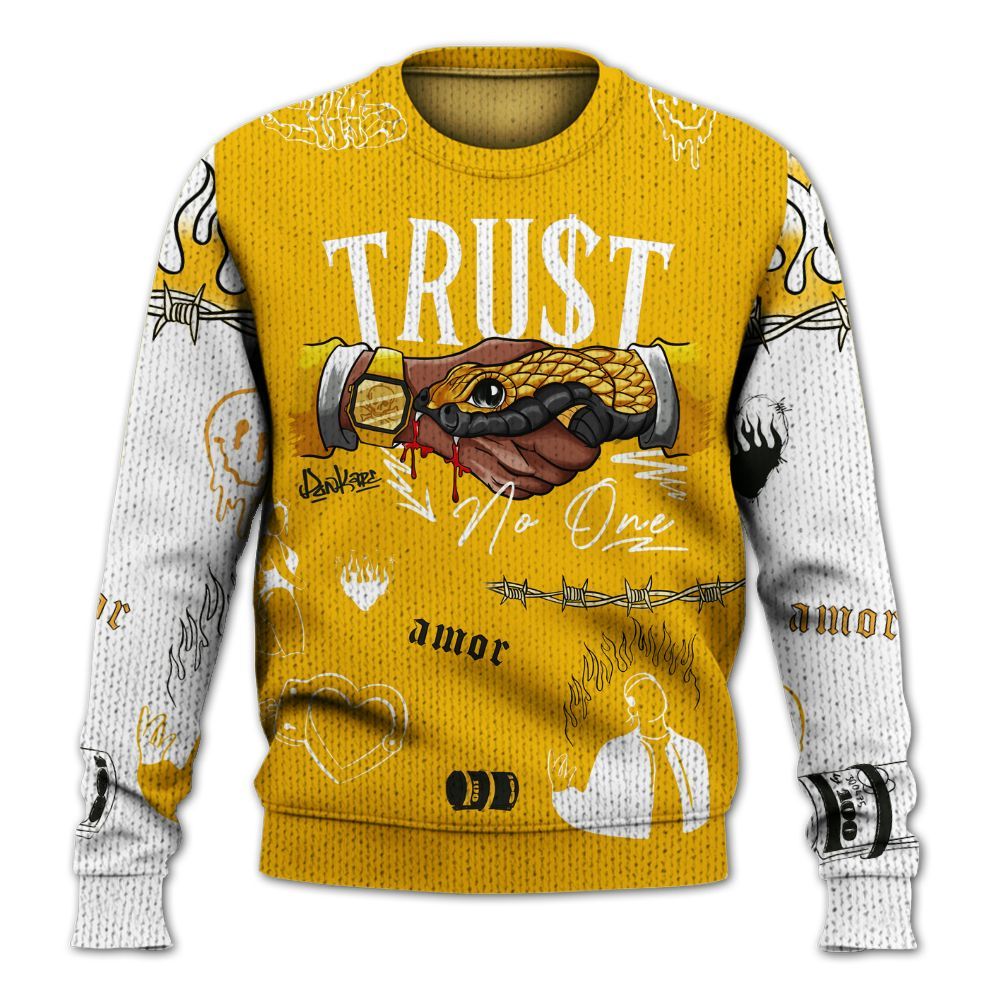 Knitted Sweater To Match Del Sol 13s - Snake Trust No One