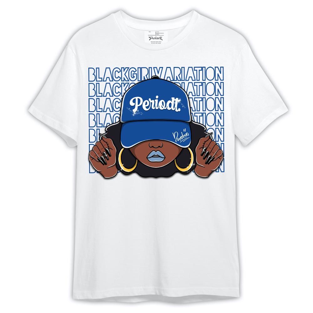 Shirt To Match Low Space Royal 11s - Black Girl Variation Shirt Outfit