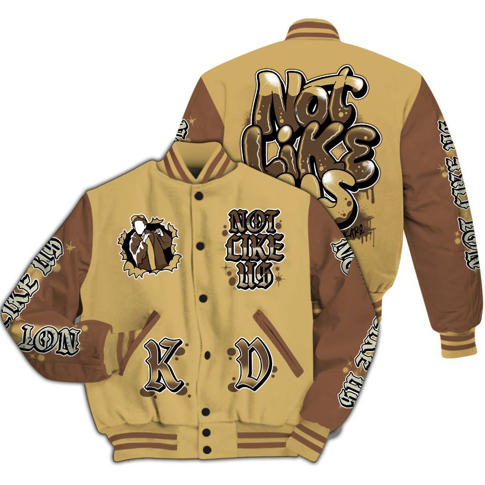 Varsity Jacket To Match Retro Cacao Wow 4s - None Like Us Graphic All Over Print