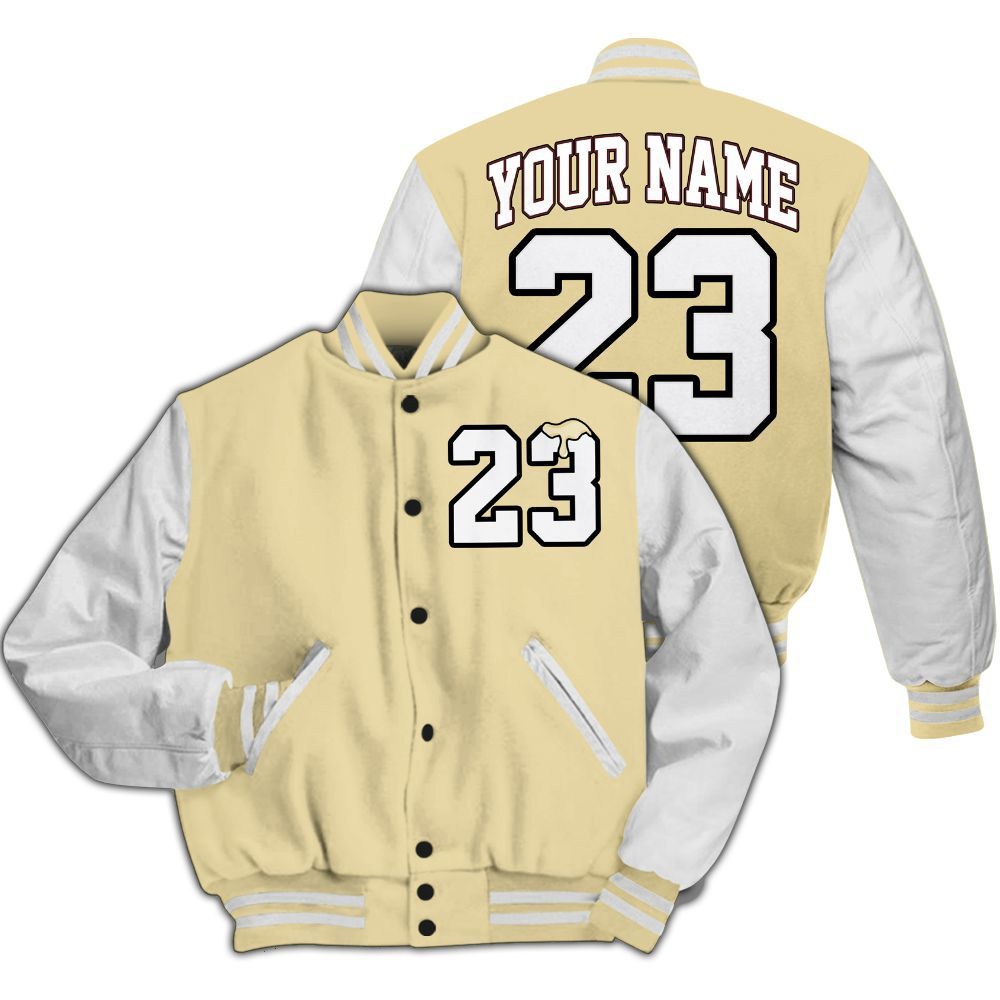 Varsity Jacket To Match Women Phantom 12s - Custom Name Number 23 Drip All Over Print