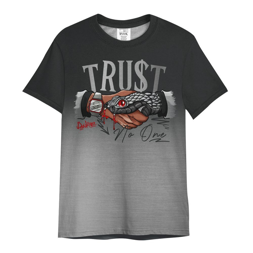 Shirt To Match Metallic Silver 14s - Snake Trust No One Drip All Over Print