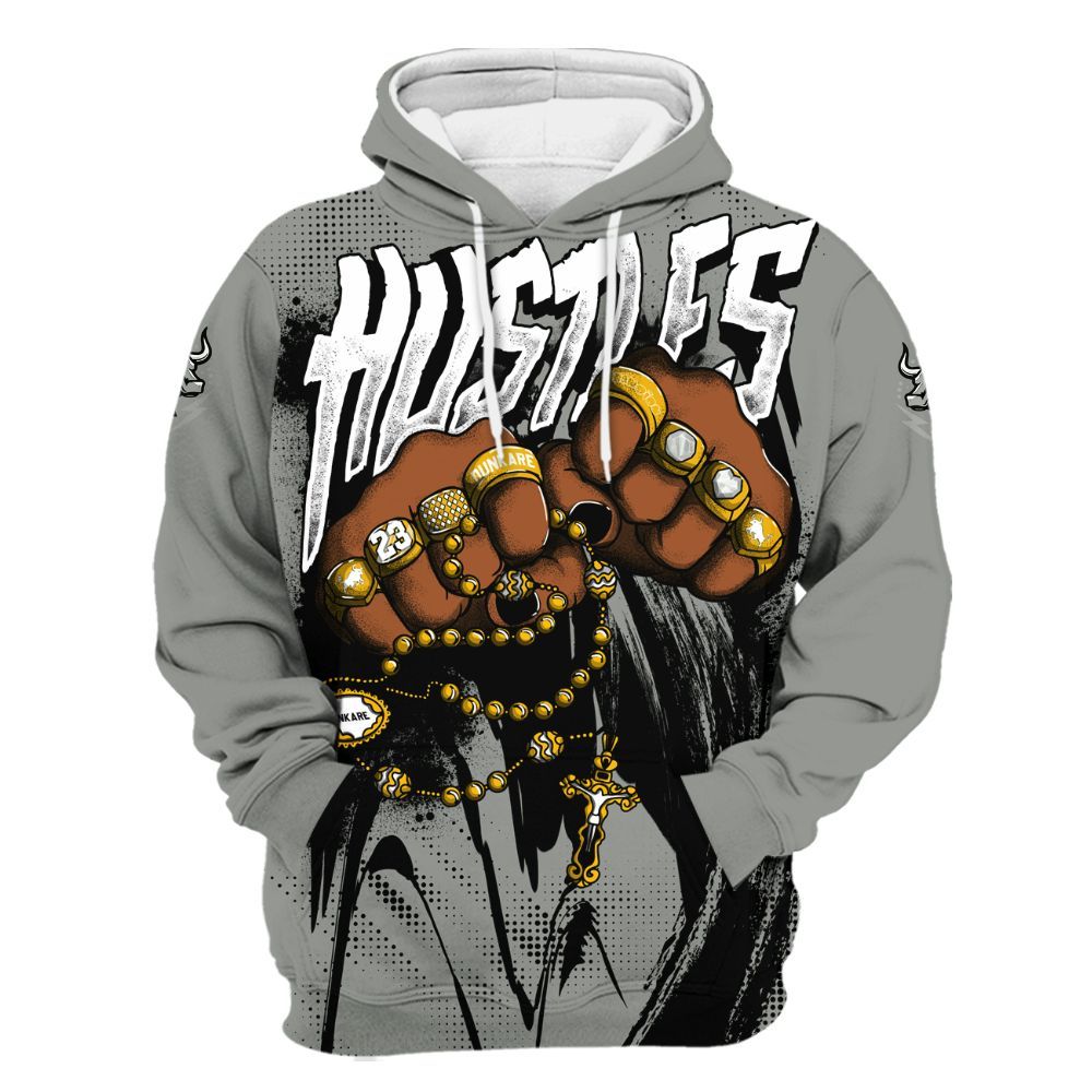 Hoodie To Match Paris Olympics 4s - Hustle Make Money All Over Print