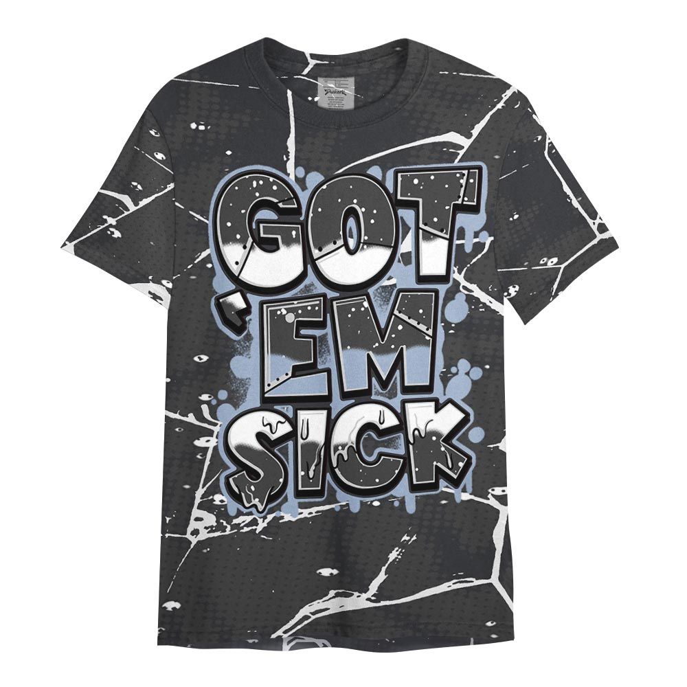 Shirt To Match Reverse Black White 6s - Gotten 'Em Sick Crack Shirt Unisex