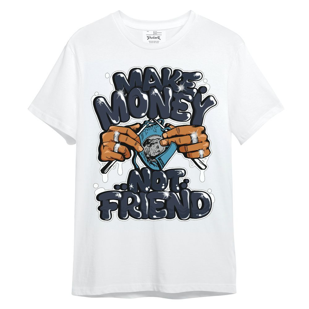 Shirt To Match Retro Obsidian 13s - Make Money Not Friend Graphic Unisex Shirt