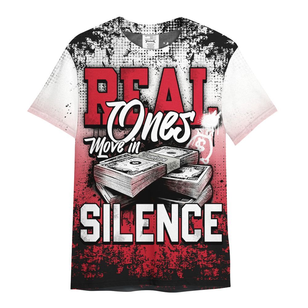 Shirt To Match Flight Club 4s - Move In Silence Money Street Retro All Over Print