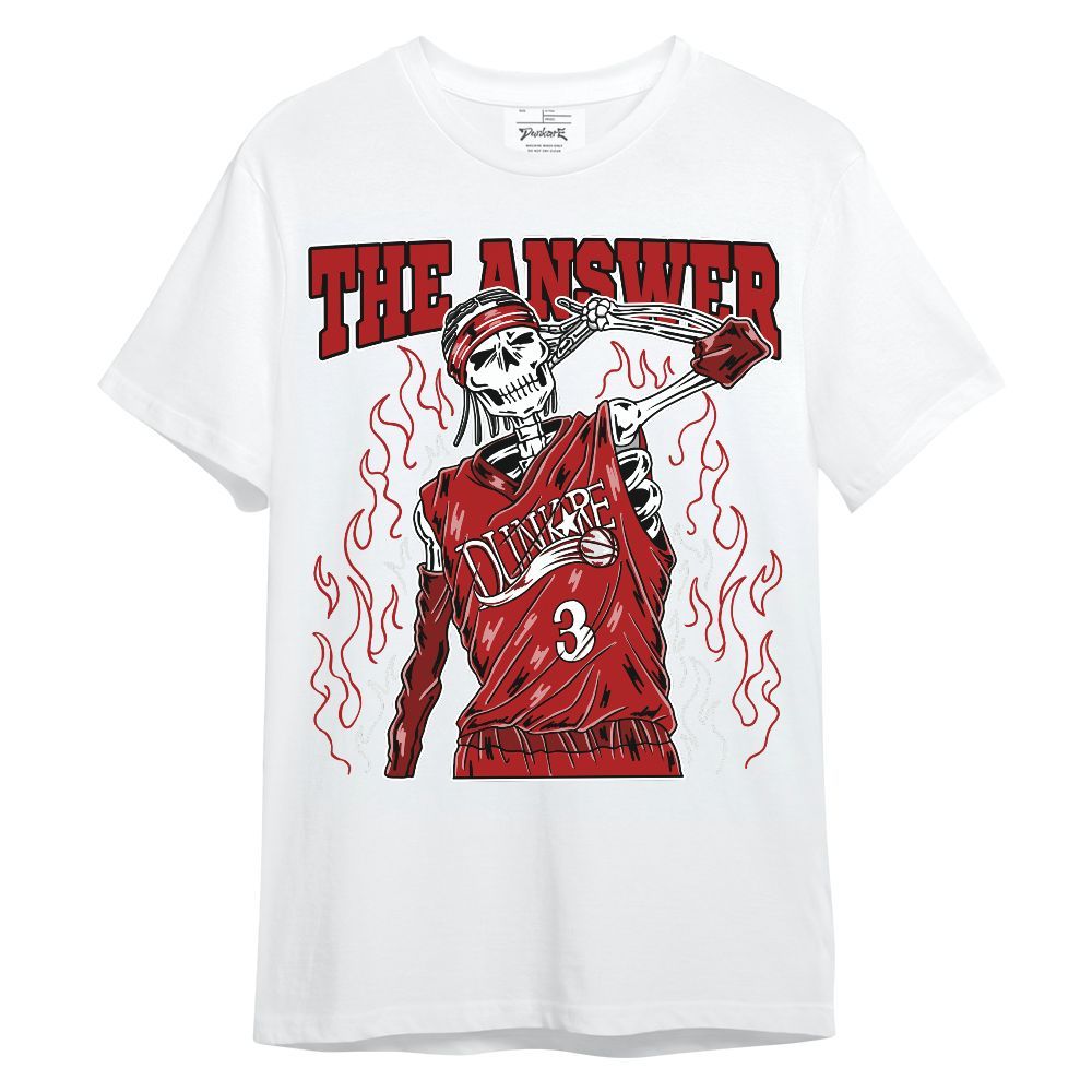 Shirt To Match Red Taxi 12s - Allen Answer Skeleton Unisex Shirt