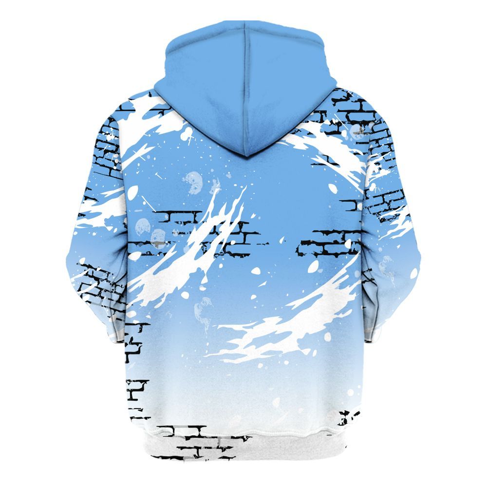 Hoodie To Match University Blue 6s - Values Of Loyalty Drip All Over Print