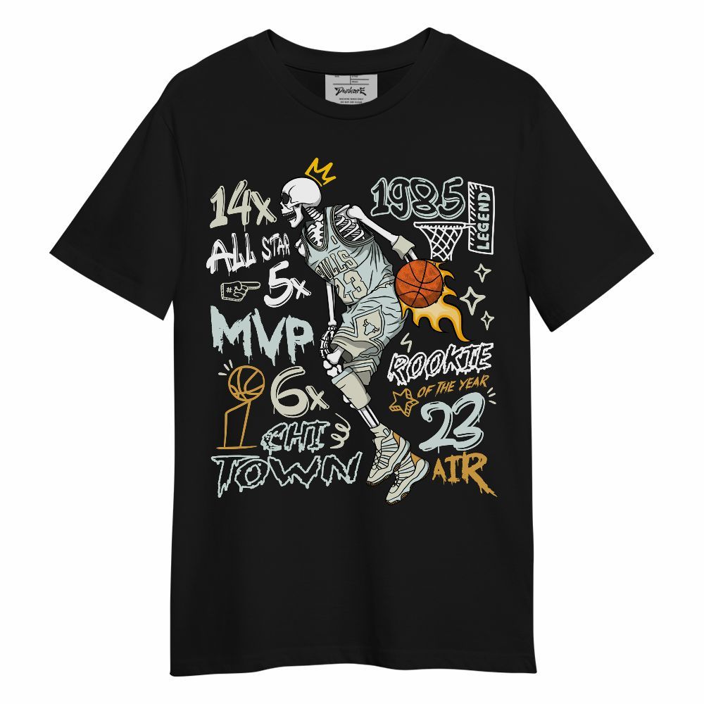 Shirt To Match Pure Platinum 4s - 1985 Legend Skeleton Unisex Shirt