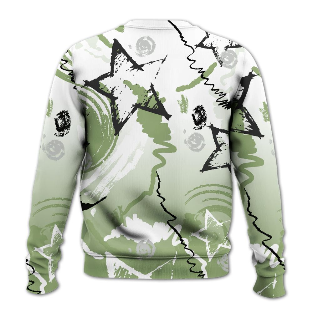 Sweatshirt To Match Oil Green 4s - Grind Shine Later Drip All Over Print