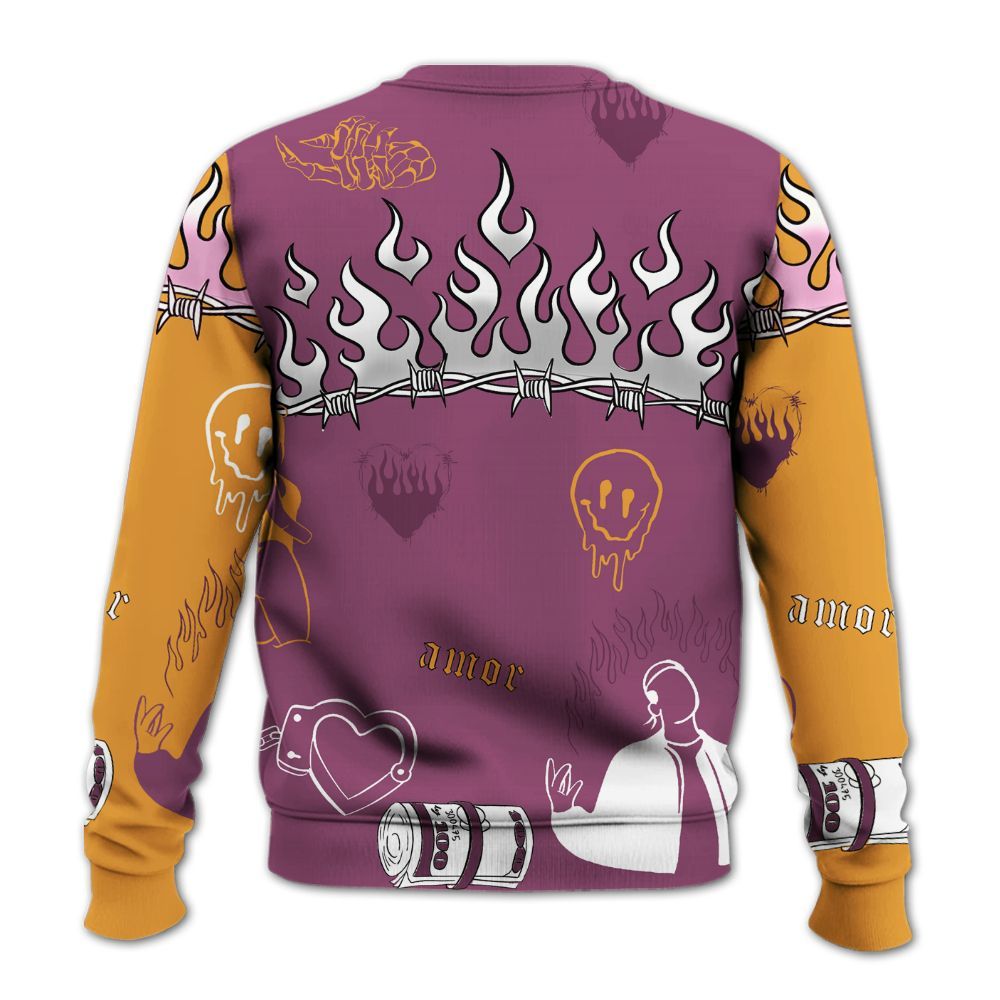 Sweatshirt To Match High OG Brotherhood 1s - Snake Trust No One All Over Print