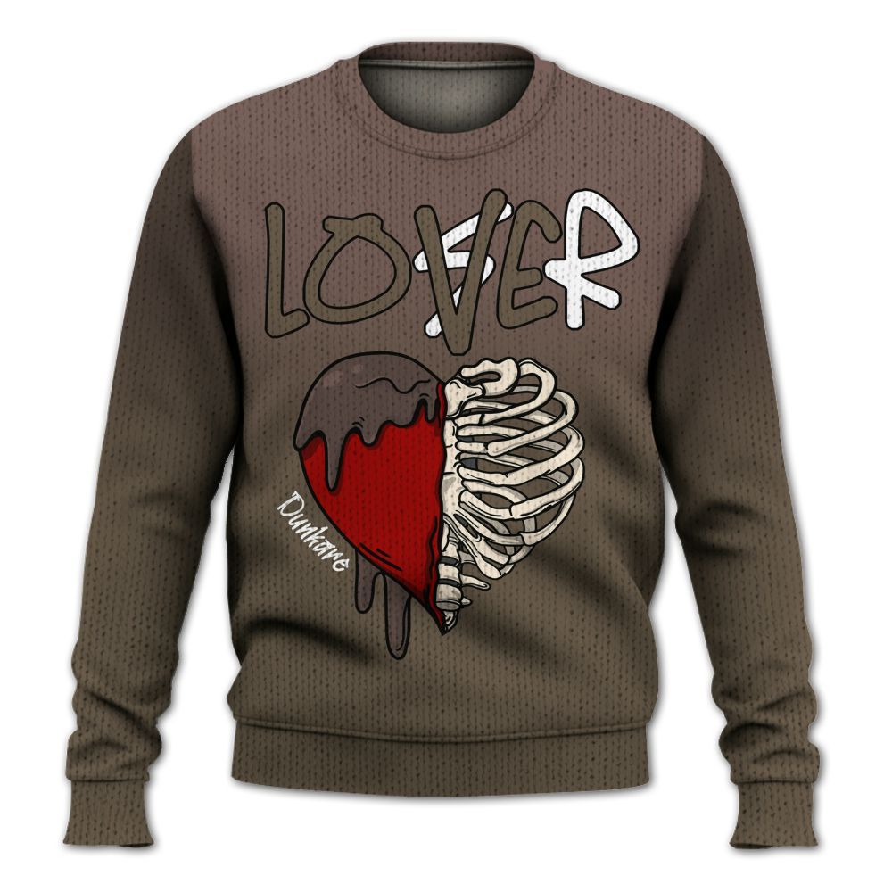 Sweater To Match AMM Dark Mocha 4s - Loser Lover Dripping Graphic