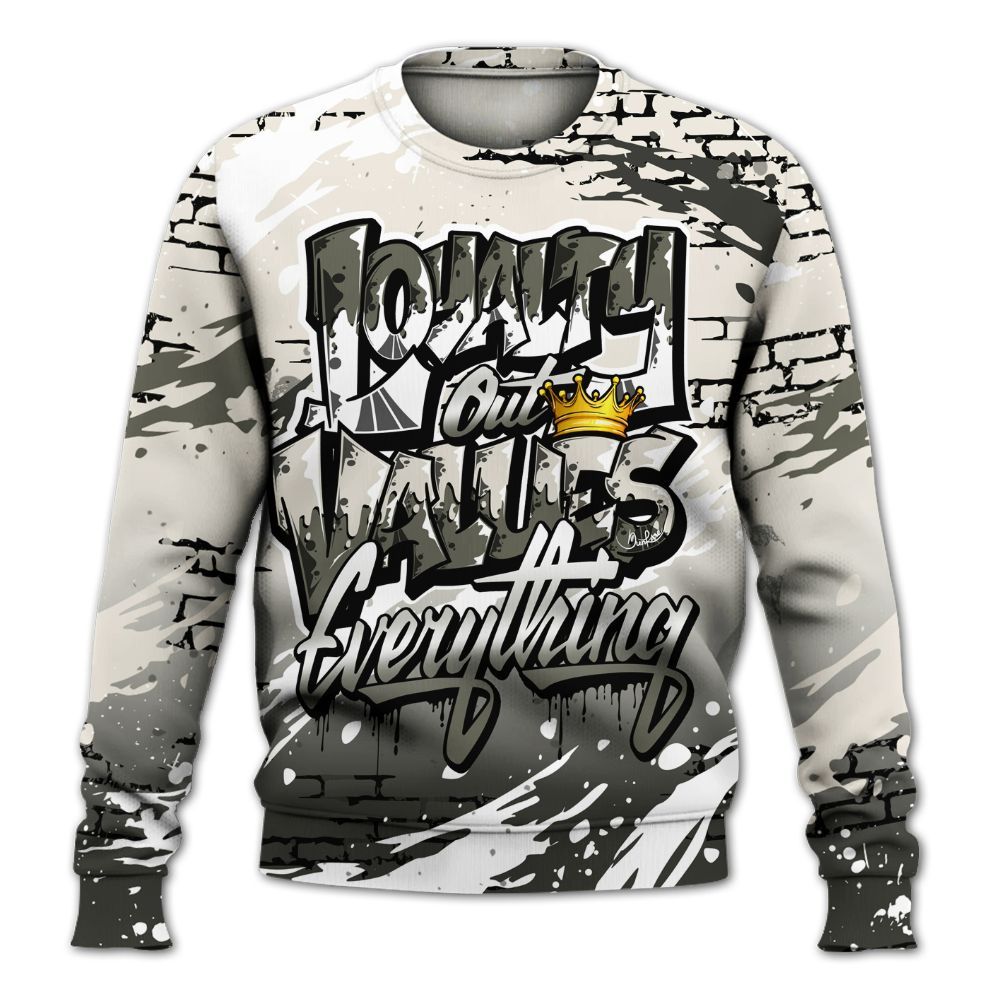 Sweatshirt To Match Air Max Plus Moonlight Swarovski - Values Of Loyalty Drip All Over Print