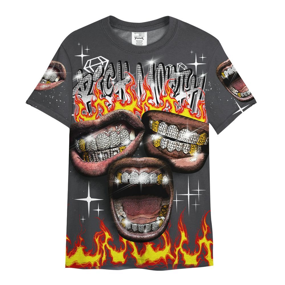 Shirt To Match Fear 4s - Rich Mouth Fire Rap Retro 90s All Over Print