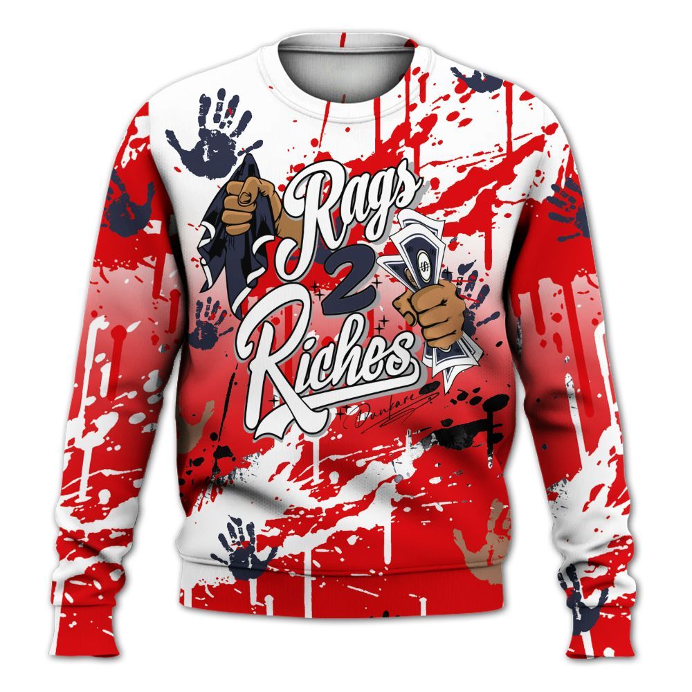 Sweatshirt To Match Low OG Howard Bison 1s - Rag 2 Riches All Over Print