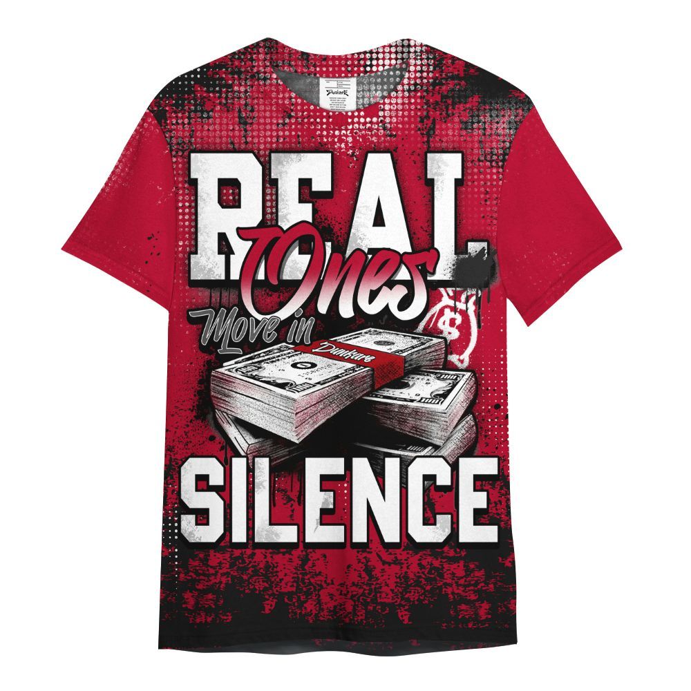 Shirt To Match Air Foamposite Pro Gym Red - Move In Silence Money Street Retro All Over Print