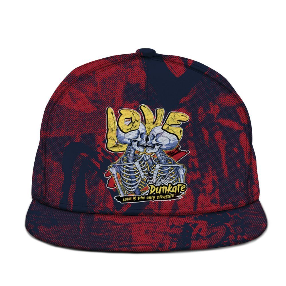 Snapback To Match Dunk Low COJP What The 2024 - Skull Love Graphic