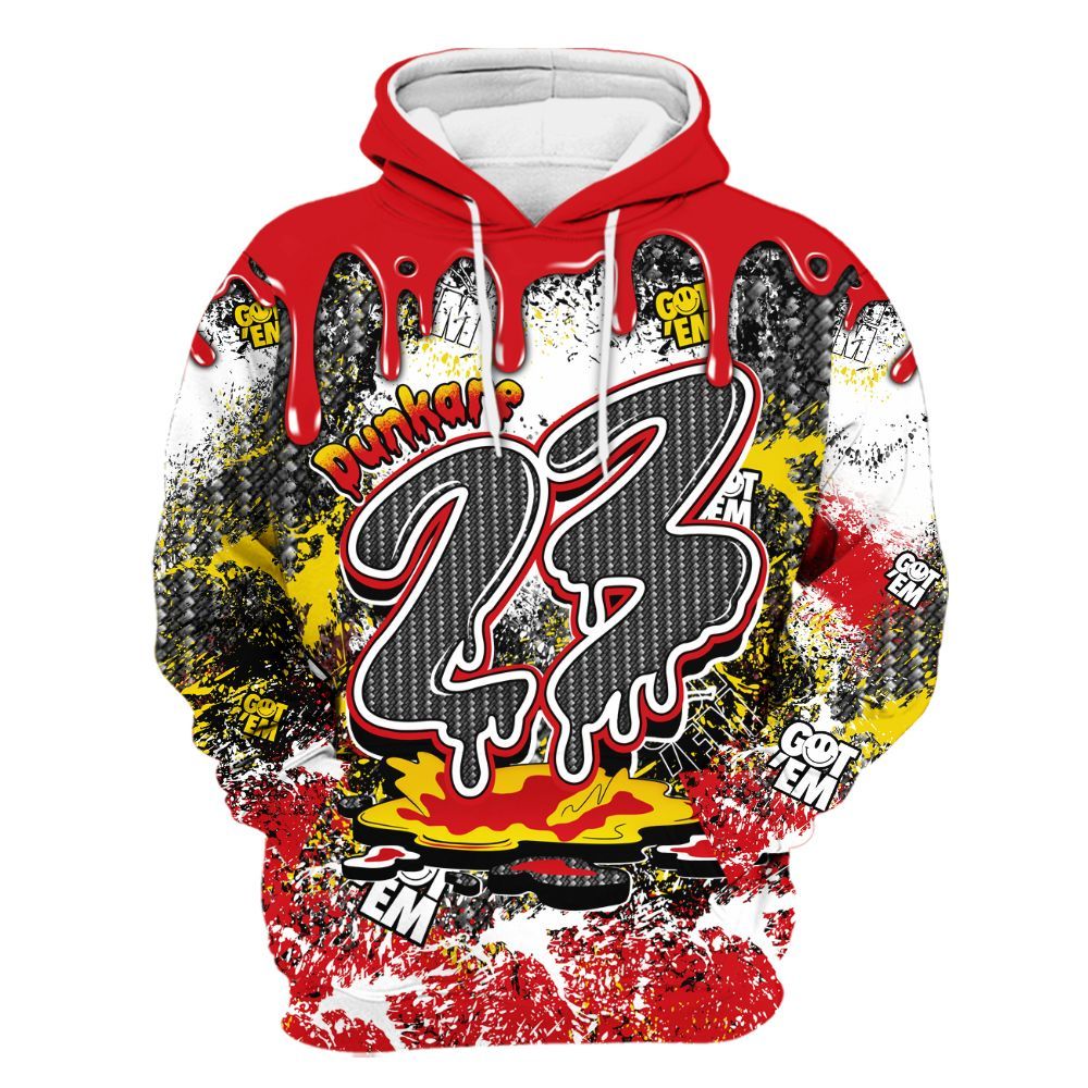 Hoodie To Match Ferrari 14s - Dripping 23 Drip All Over Print